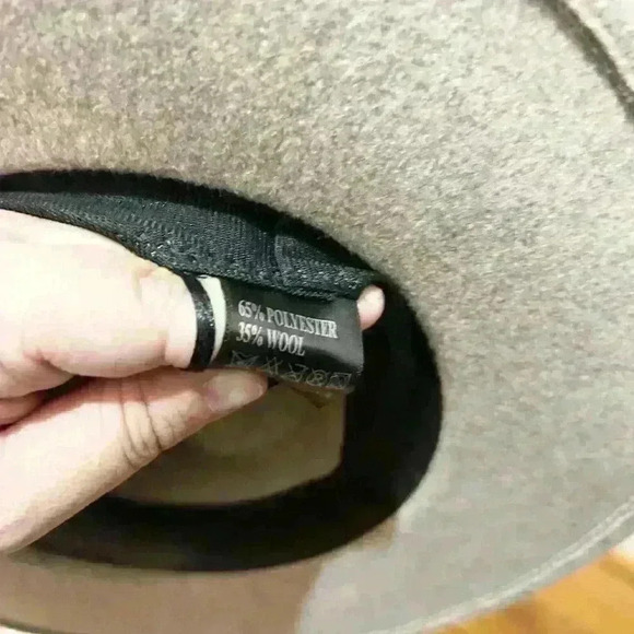 Women’s Wool Blend Fedora Big Brim With Belted Detail - Picture 6 of 7